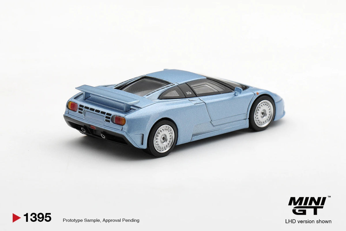 1/64 BUGATTI EB110 GT AZZURRO METALLIZZATO MONDIAL DE L'AUTOMOBILE 1992 (LHD) - Mini GT - MGT01395  ***Pre Order***