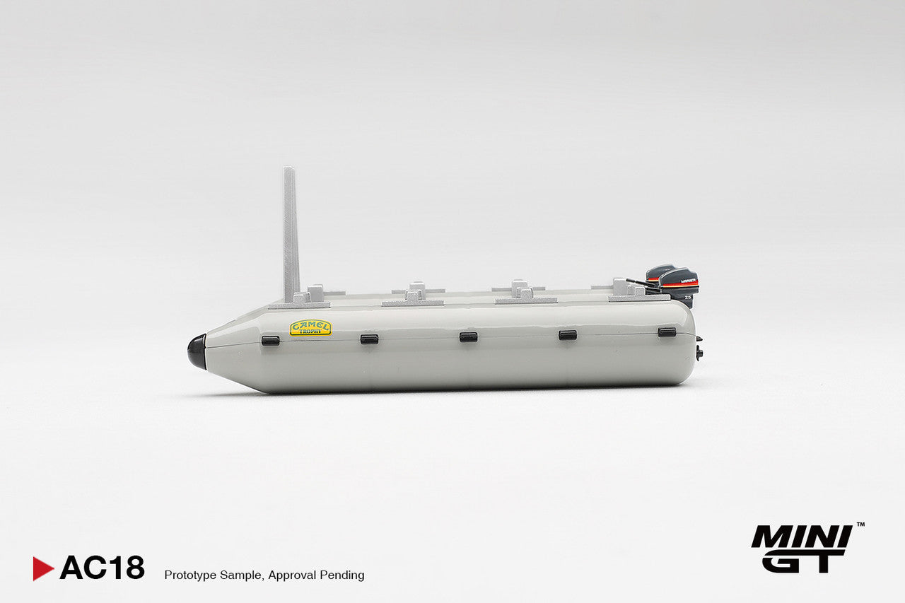 1/64 CAMEL TROPHY PONTOON RAFT (PLASTIC AND ALLOY) - Mini GT - MGTAC18