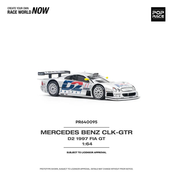 1/64 MERCEDES-BENZ CLK AMG GTR - 1997 FIA GT D2 PRIVAT - Poprace - PR640095