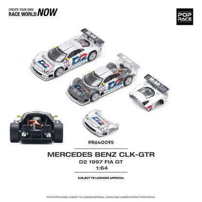 1/64 MERCEDES-BENZ CLK AMG GTR - 1997 FIA GT D2 PRIVAT - Poprace - PR640095