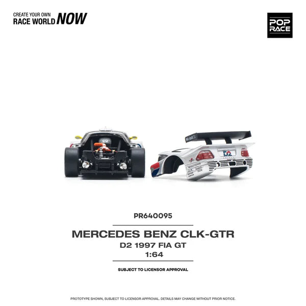 1/64 MERCEDES-BENZ CLK AMG GTR - 1997 FIA GT D2 PRIVAT - Poprace - PR640095