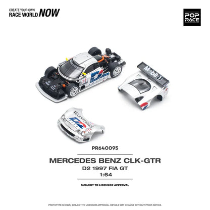 1/64 MERCEDES-BENZ CLK AMG GTR - 1997 FIA GT D2 PRIVAT - Poprace - PR640095