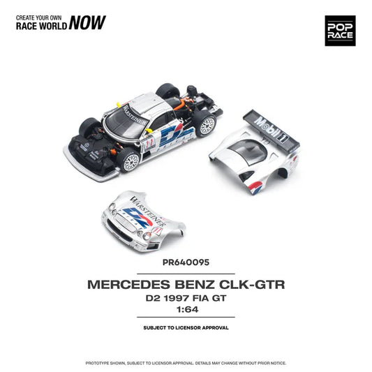 1/64 MERCEDES-BENZ CLK AMG GTR - 1997 FIA GT D2 PRIVAT - Poprace - PR640095