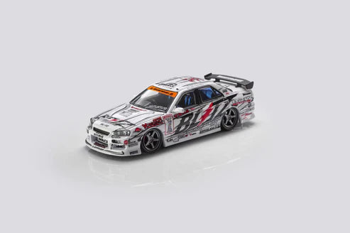1/64 - Nissan Skyline GT-R ER34 25GTT GT-T Turbo D1GP Biltz Drift 2007 Edition (Limited 899 Pieces) - Mortal Models