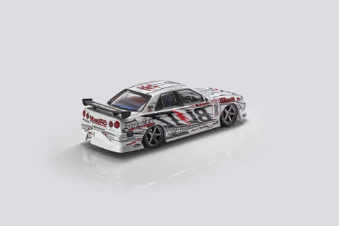 1/64 - Nissan Skyline GT-R ER34 25GTT GT-T Turbo D1GP Biltz Drift 2007 Edition (Limited 899 Pieces) - Mortal Models