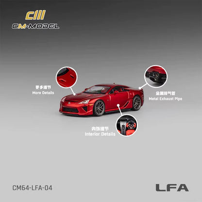 1/64 - Lexus LFA Red Official Licensed (China Suzhou GT Show 2025 Limited Edition) - CM Models CM64-LFA-04