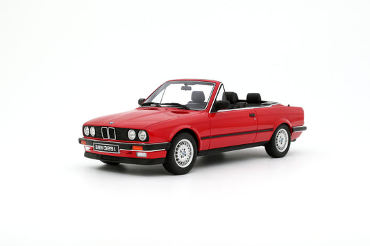 1/18 BMW 325I CONVERTIBLE BRIGHT RED 1986 - Otto Models - OT1194