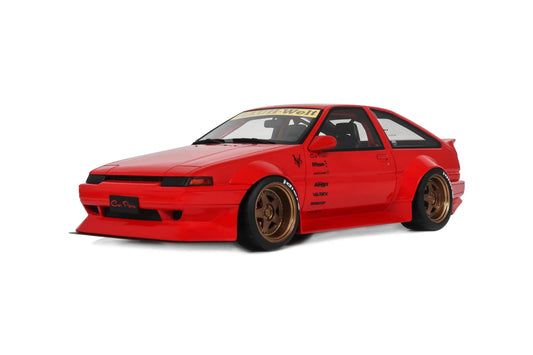 1/18 1986 TOYOTA AE86 SPRINTER TRUENO WIDEBODY - FERRARI ROSSO CORSA  - Otto Models - OT1278