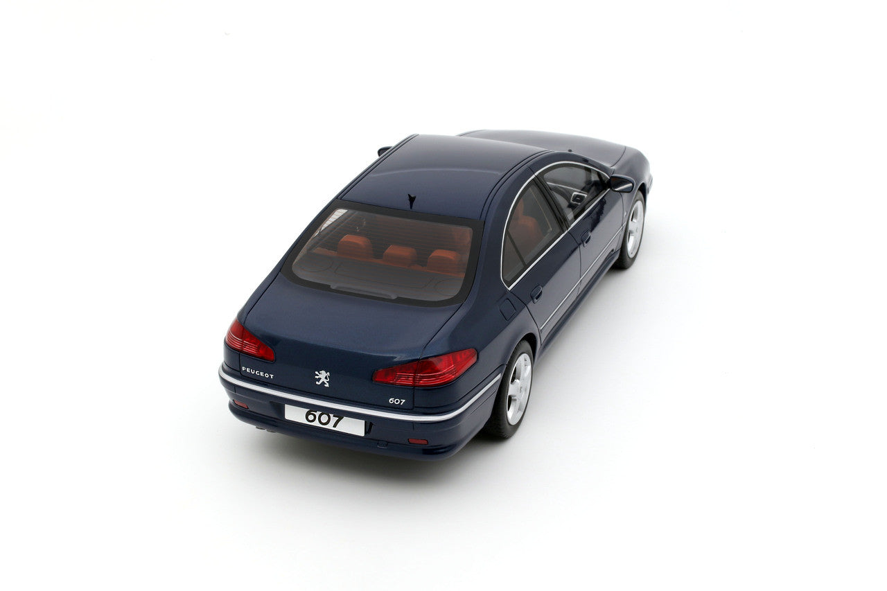 1/18 PEUGEOT 607 3.0 V6 PHASE 2 BLUE MONTEBELLO 2008 - Otto Models - OT485