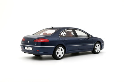 1/18 PEUGEOT 607 3.0 V6 PHASE 2 BLUE MONTEBELLO 2008 - Otto Models - OT485