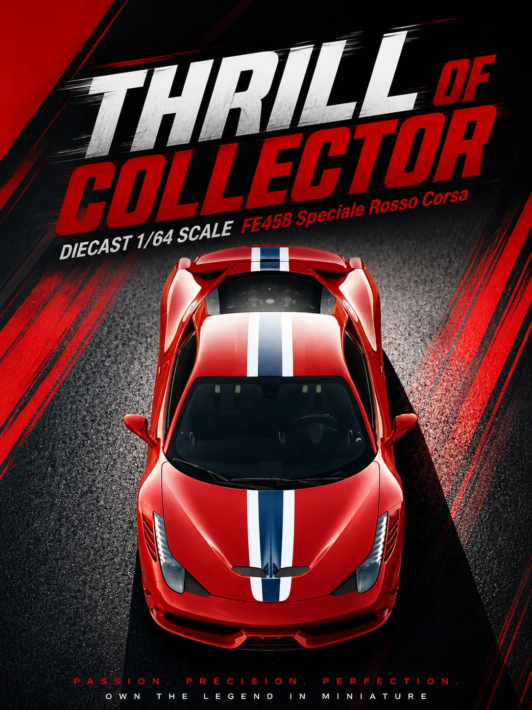 1/64 Ferrari FE458 Speciale  - TOC Models - 5 colour options