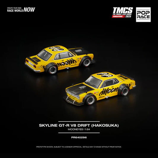 1/64 Nissan Skyline GT-R V8 Drift (Hakosuka) MOONEYES TMCS Singapore Exclusives - Poprace - PR640297