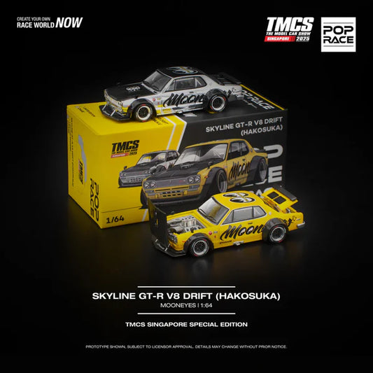 1/64 Nissan Skyline GT-R V8 Drift (Hakosuka) MOONEYES TMCS Singapore Exclusives - Poprace - PR640297