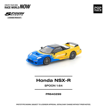 1/64 Honda NSX-R Spoon, yellow/blue - Pop Race - PR640299