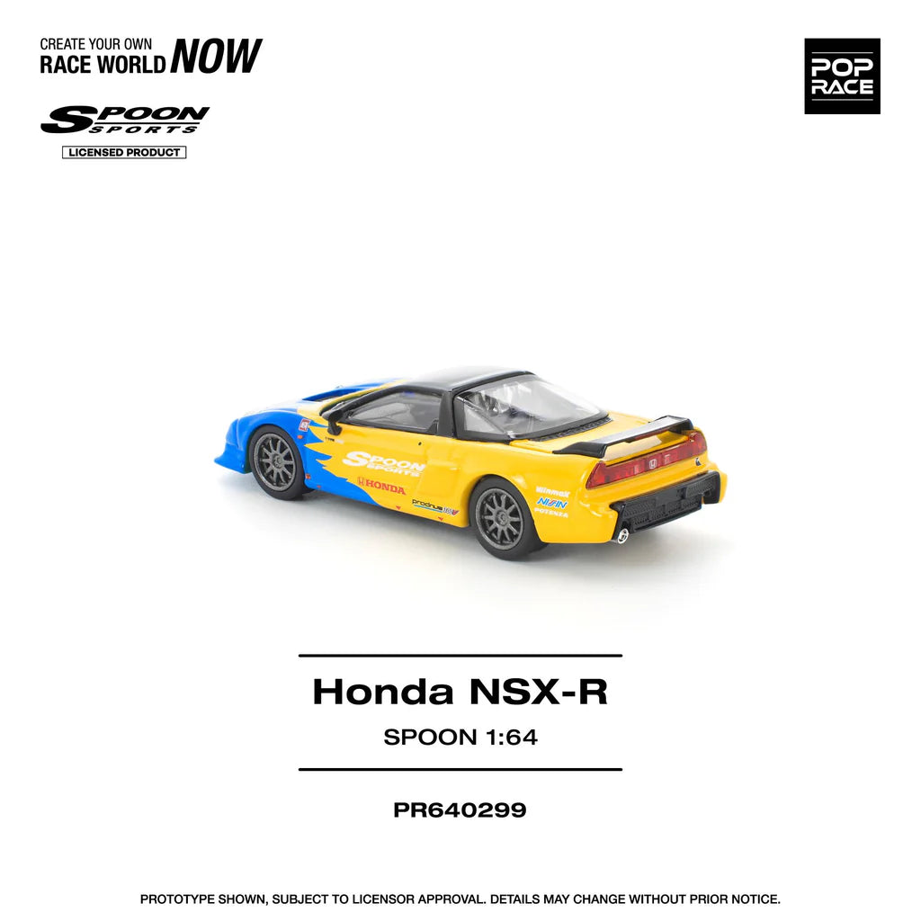 1/64 Honda NSX-R Spoon, yellow/blue - Pop Race - PR640299