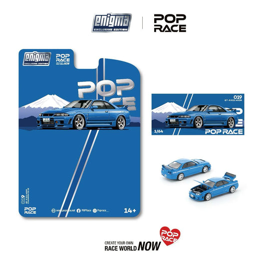 1/64 Nissan Skyline GT-R R33 Nismo 400R Championship Blue - Poprace Enigma PRE019