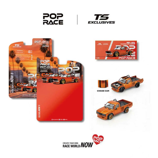 1/64 Pandem 620 Pick-up *Tokyo Station Exclusives*, orange chrome - Pop Race - PRT001
