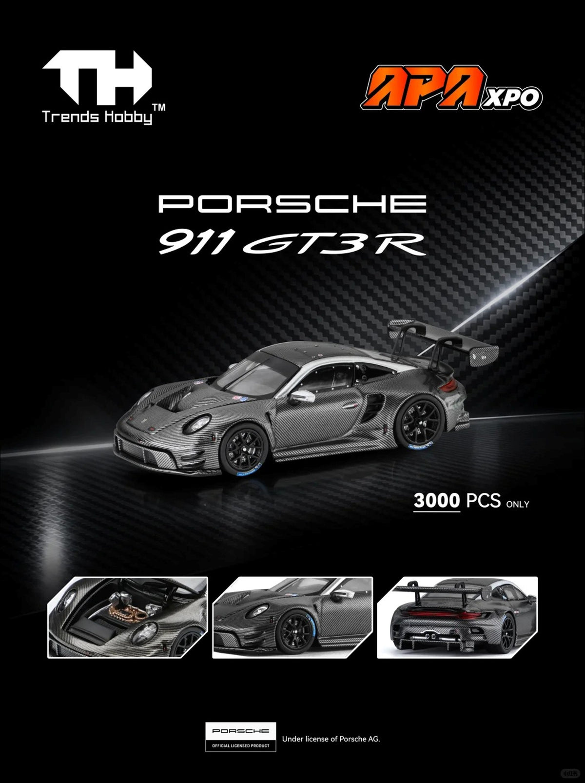 1/64 FOSHAN APAXPO x Trend Hobby Porsche 911 GT3R - 2026 Auto Passion Alliance (APAxpo) - Trend Hobby -   ***coming soon***