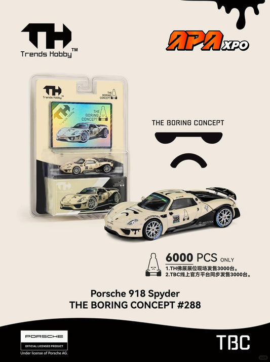 1/64 FOSHAN APAXPO x Trend Hobby Porsche 918 Spyder THE BORING CONCEPT #288 - 2026 Auto Passion Alliance (APAxpo) - Trend Hobby -   ***coming soon***