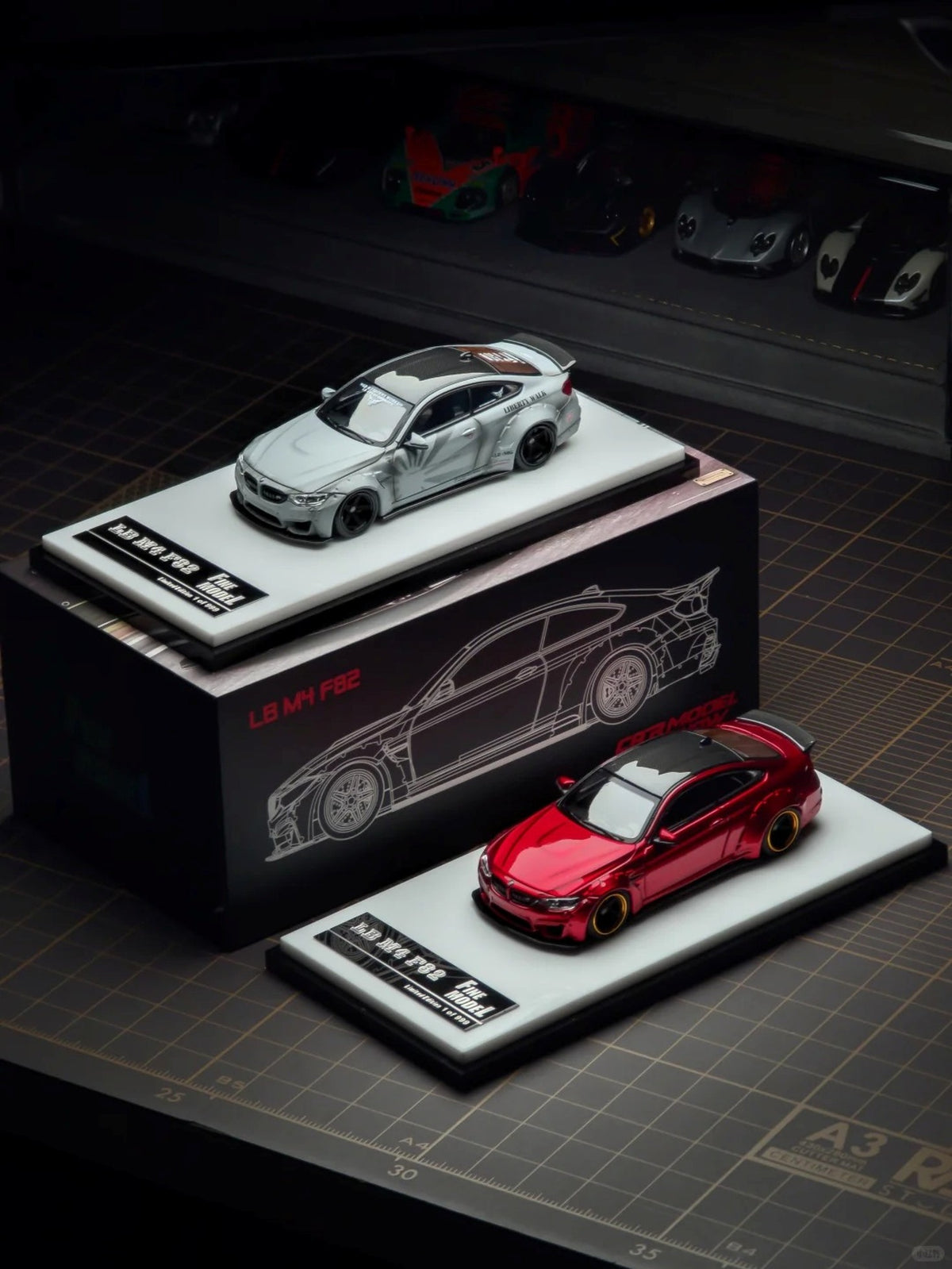 1/64 FOSHAN APAXPO x Fine Model BMW LBWK M4 F82 Grey/Red - 2026 Auto Passion Alliance (APAxpo) - Howie Model -   ***coming soon***