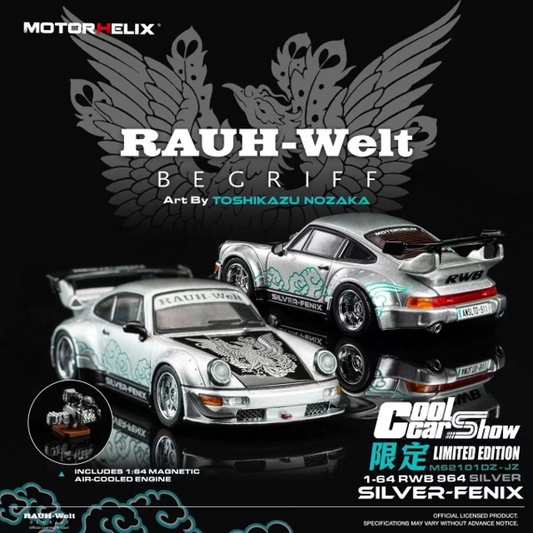1/64 rwb964, Silver Fenix Cool Car Show Special Edition - Motorhelix - M62101dz-jz