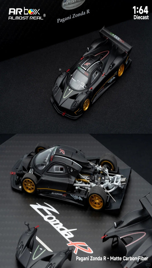 1/64 2026 BEIJING HEC  Pagani Zonda Matte Carbon Fiber - AR Box - * HEC Event Specials*