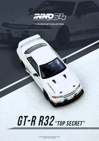 1/64 TOP SECRET VR32 GT-R White - Inno64 - IN64-VR32TS-WHITE