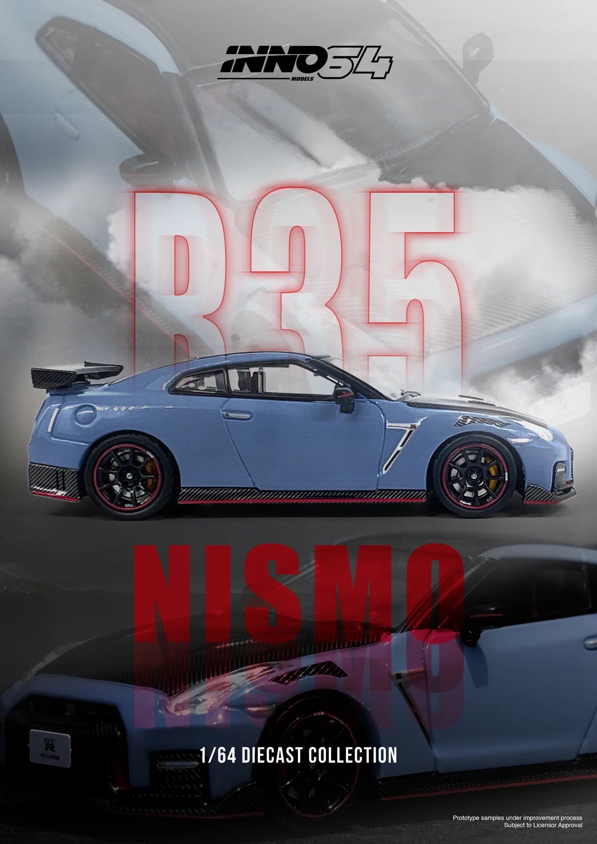 1/64 - NISSAN GT-R (R35) NISMO SPECIAL EDITION 2022 Stealth Gray - INNO64 - in64-R35NSE-STGR