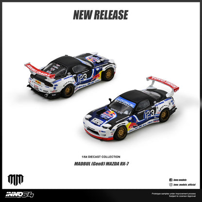 1/64 MAZDA RX-7 MAD MIKE "MADBUL Gen8" - Inno64 - IN64-RX7MM-01