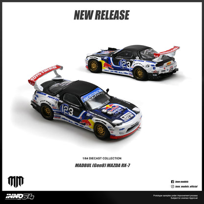 1/64 MAZDA RX-7 MAD MIKE "MADBUL Gen8" - Inno64 - IN64-RX7MM-01