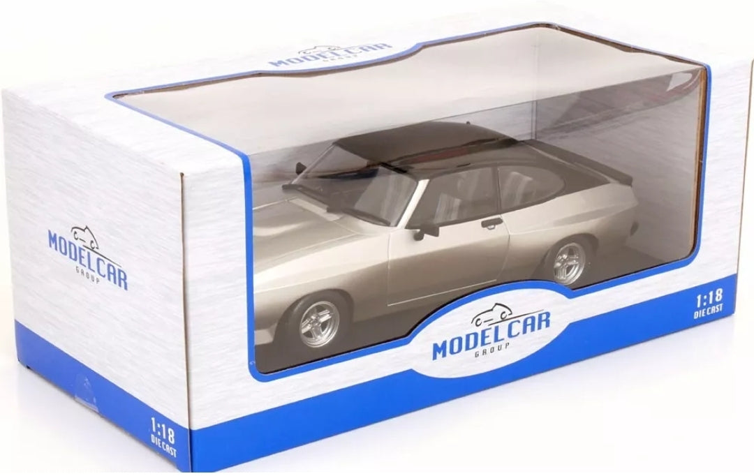 MCG 18349 Ford Capri MK II X-Pack Silver/Matte Black 1975