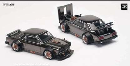 1/64 SKYLINE GT-R V8 DRIFT (HAKOSUKA) DARK CHROME - PR640097