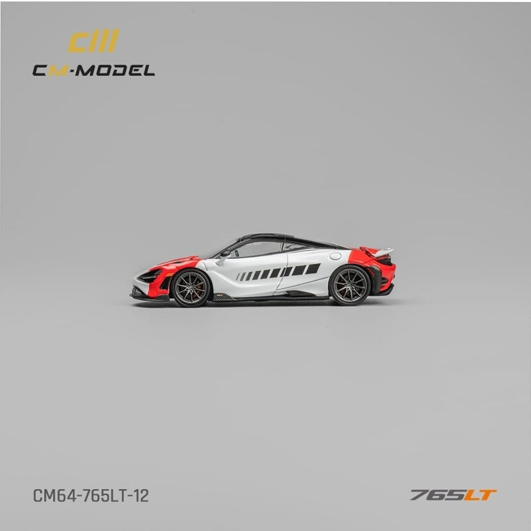 1:64 Mclaren  765LT White/Red - CM64- 765LT-12