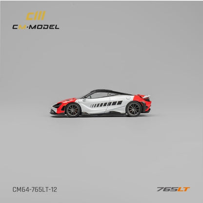 1:64 Mclaren  765LT White/Red - CM64- 765LT-12