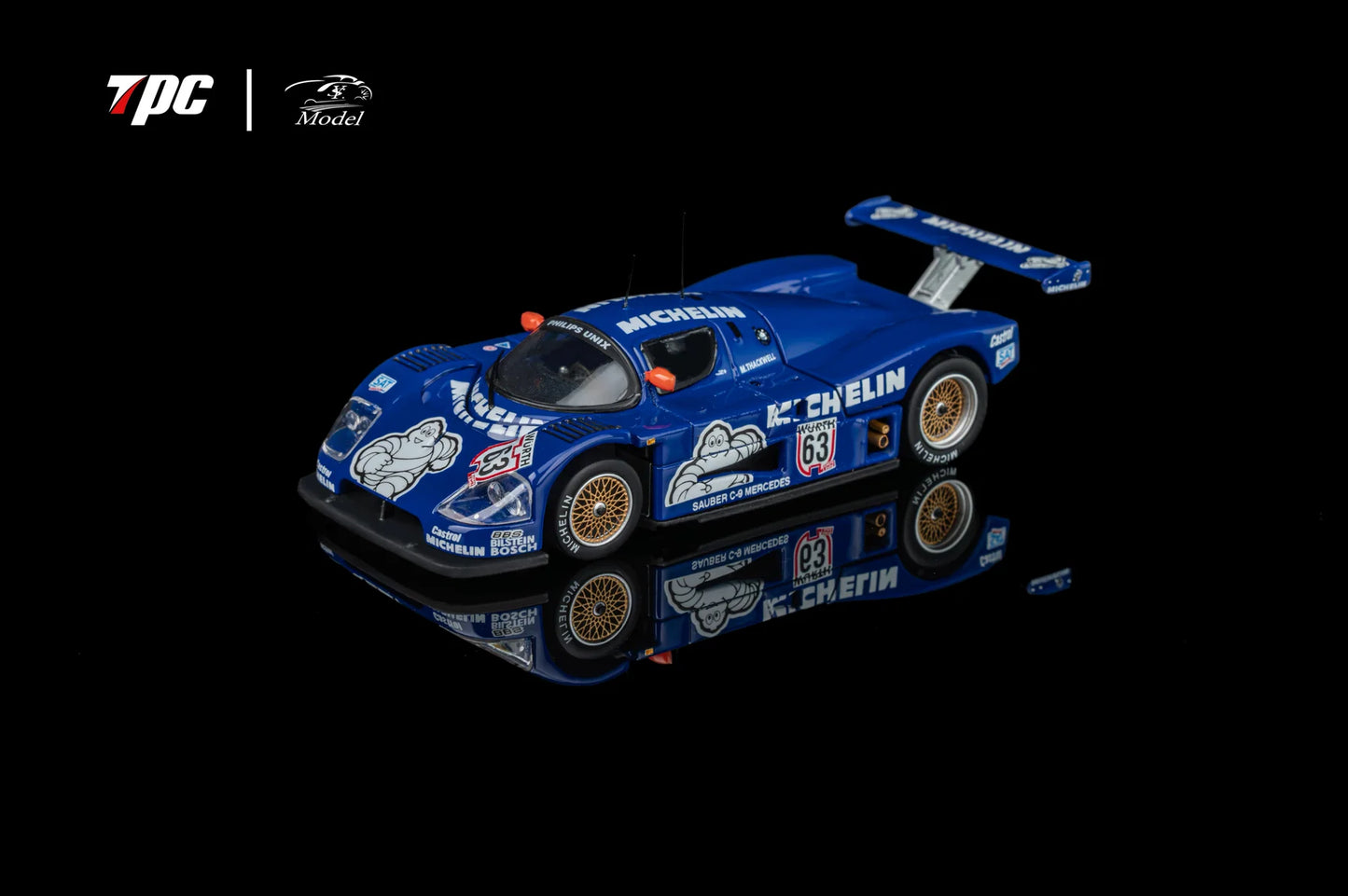 1:64  Sauber Mercedes C9 1988 Le Mans (4 Colours) - TPC x YS Model