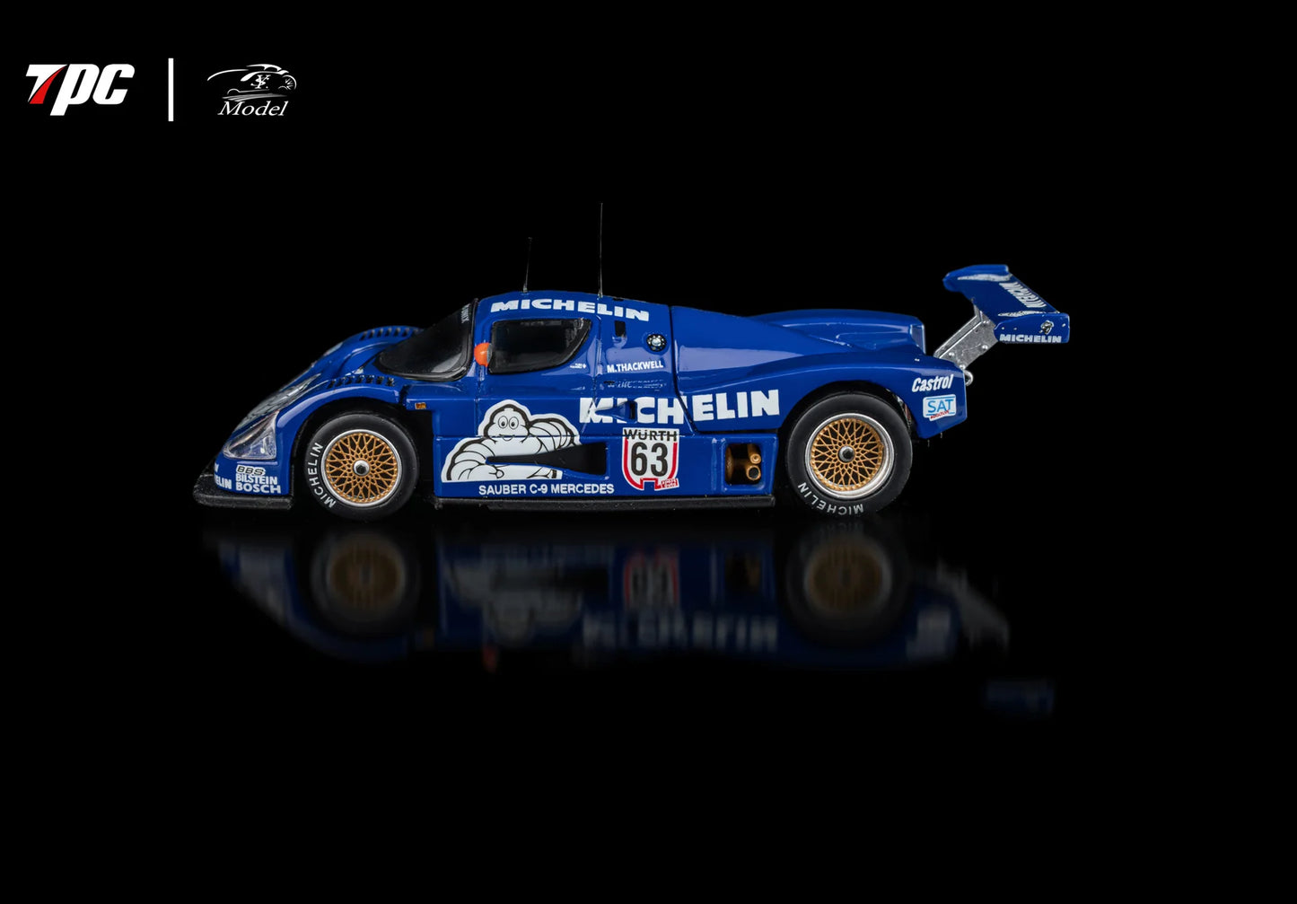 1:64  Sauber Mercedes C9 1988 Le Mans (4 Colours) - TPC x YS Model