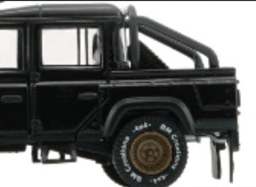 1/64 Land Rover 2016 Defender 110 PickUp 4x4 Acc Pack -Black (RHD) - BM640338 BM Creations