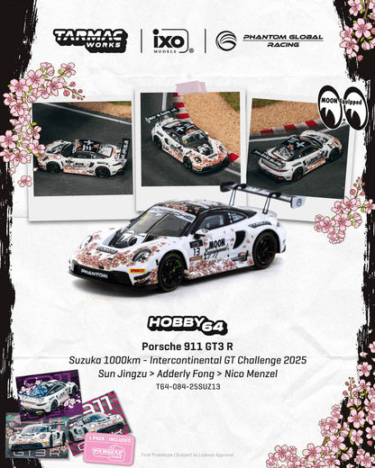 1/64 Porsche 911 GT3 R Suzuka 1000km - Intercontinental GT Challenge 2025 - Tarmac Models - T64-084-25SUZ13