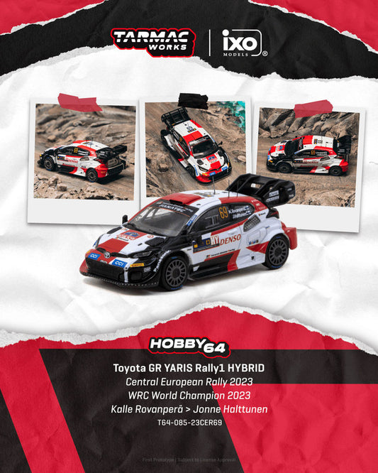 1/64 Toyota GR YARIS Rally1 HYBRID Central European Rally 2023 WRC World Champion 2023 Kalle Rovanperä / Jonne Halttunen - Tarmac Works - T64-085-23CER69