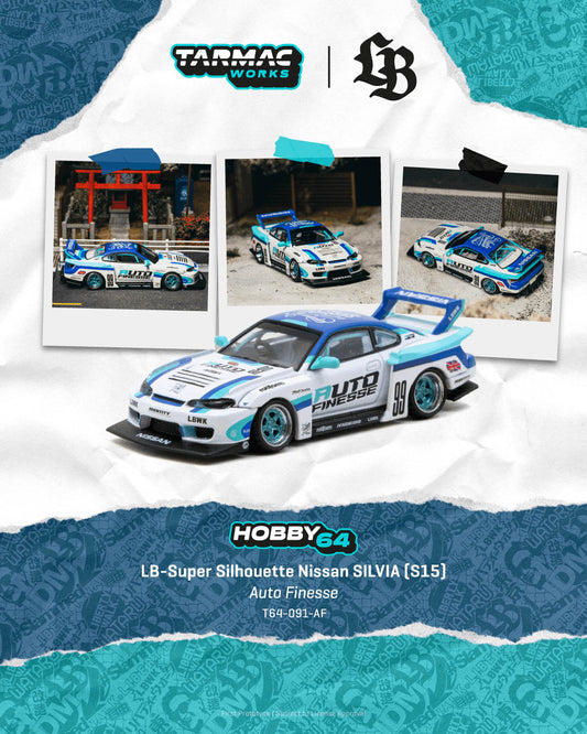 1/64 LB-Super Silhouette Nissan SILVIA (S15)  Auto Finesse - Tarmac Works - T64-091-AF