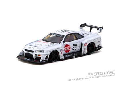 1/64 LB-ER34 Super Silhouette SKYLINE - Tarmac Works - T64-104-WH