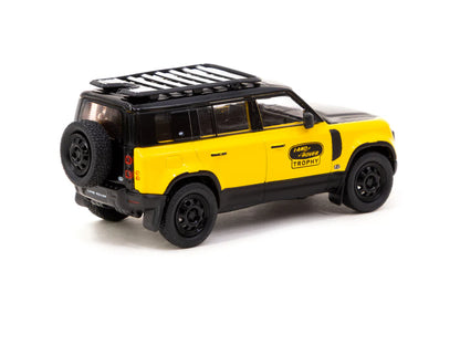 1/64 Land Rover Defender 110 *Trophy Edition*, yellow/black - Tarmac TC-T64G020TE