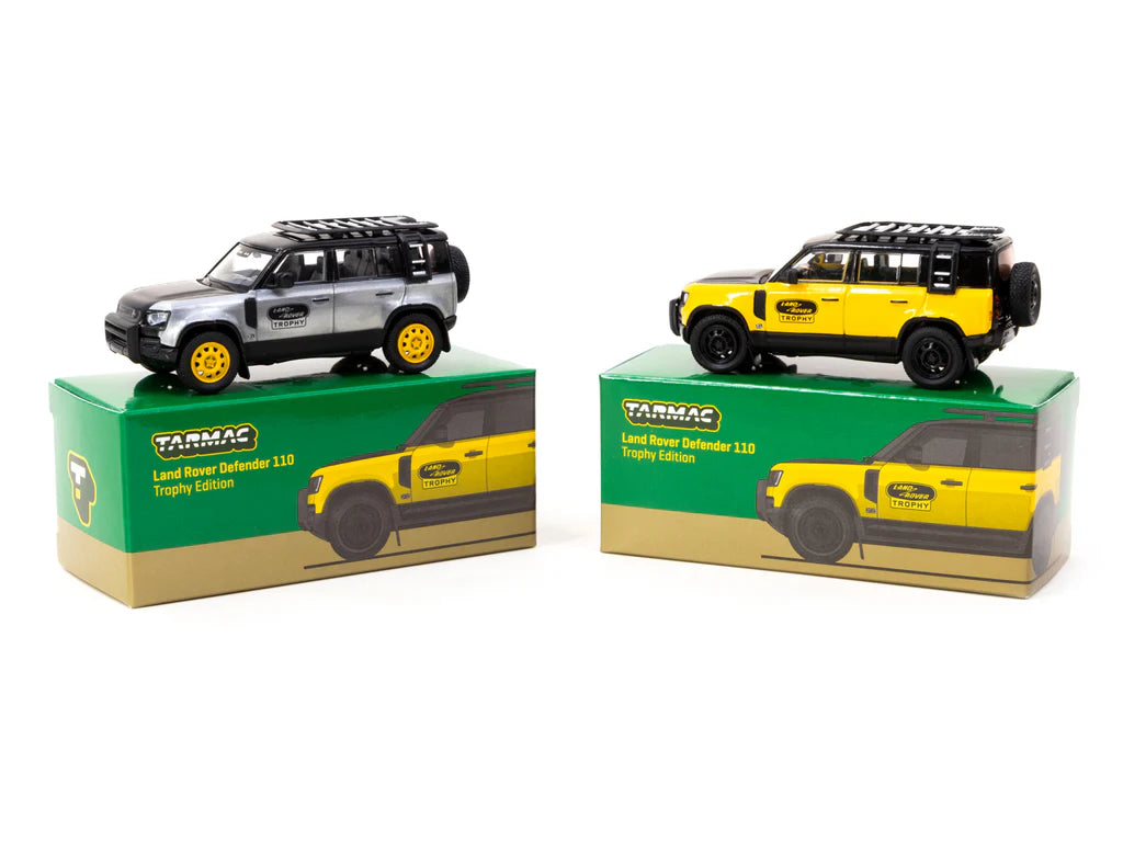 1/64 Land Rover Defender 110 *Trophy Edition*, yellow/black - Tarmac TC-T64G020TE