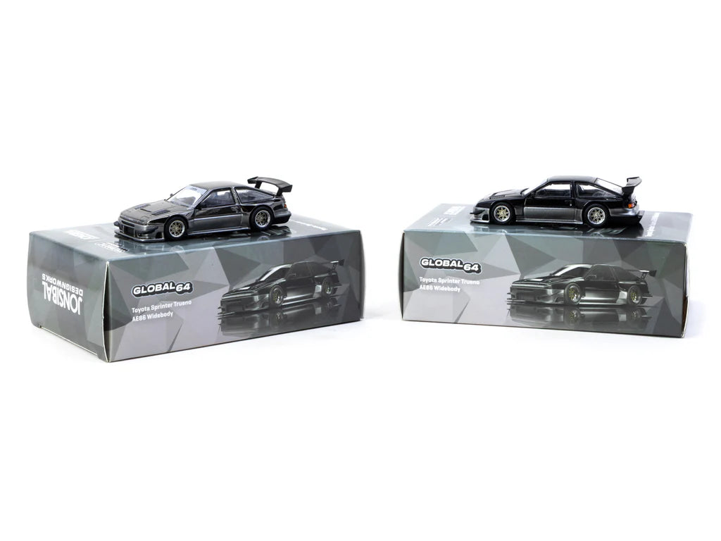 1:64  Toyota Sprinter Trueno AE86 Widebody, Black - TC-T64G-060-BG