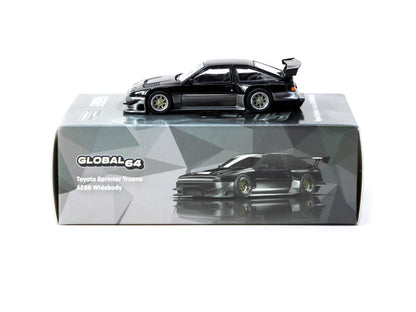 1:64  Toyota Sprinter Trueno AE86 Widebody, Black - TC-T64G-060-BG