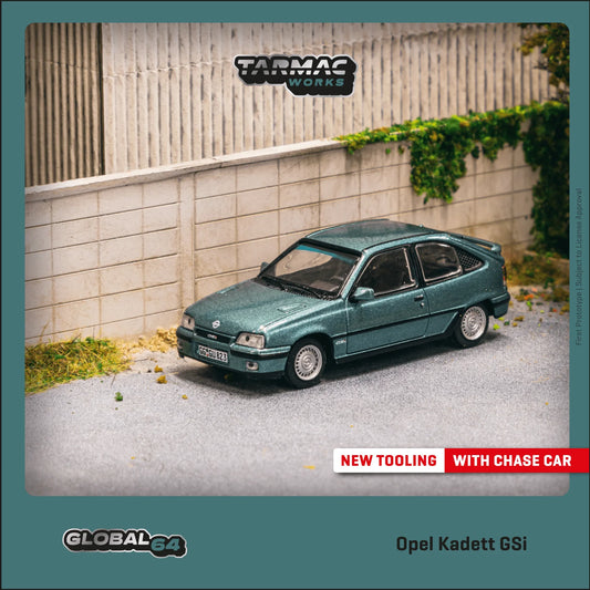 1:64 OPEL KADETT GSI GREEN METALLIC - Tarmac Models - TC-T64G-065-GR