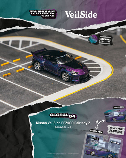 1/64 Nissan VeilSide FFZ400 Fairlady Z Chameleon purple  - Tarmac Models - T64G-074-MP