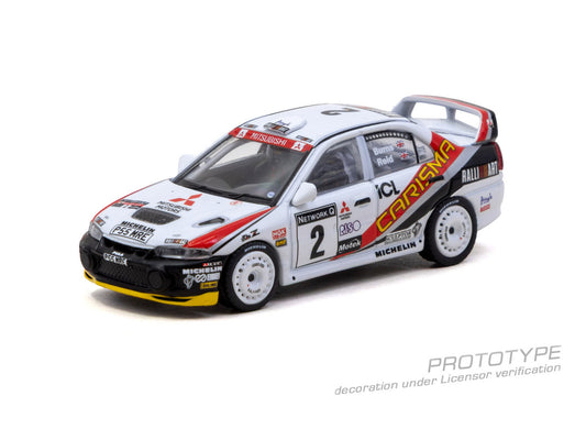 1/64 Mitsubishi Carisma GT Evolution IV RAC Rally 1997 Richard Burns / Robert Reid  - Tarmac Models - T64G-076-97RAC02