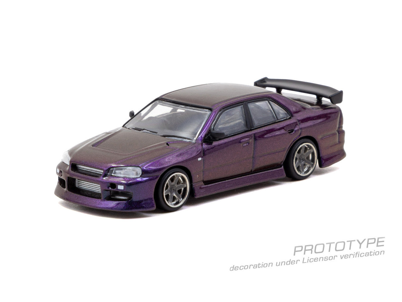 1/64 URAS SKYLINE ER34 MIDNIGHT PURPLE - Tarmac Models - T64G-088-MP