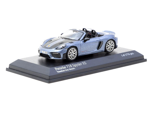 1:64 Porsche 718 Spyder RS, Vanadium Grey Metallic - Tarmac Models - TC-T64MC-008-VG